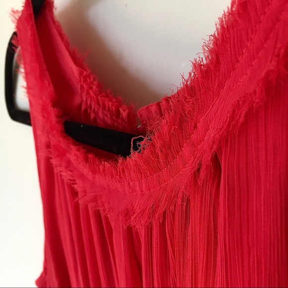 Red flounce mini dress - Picture 2 of 5